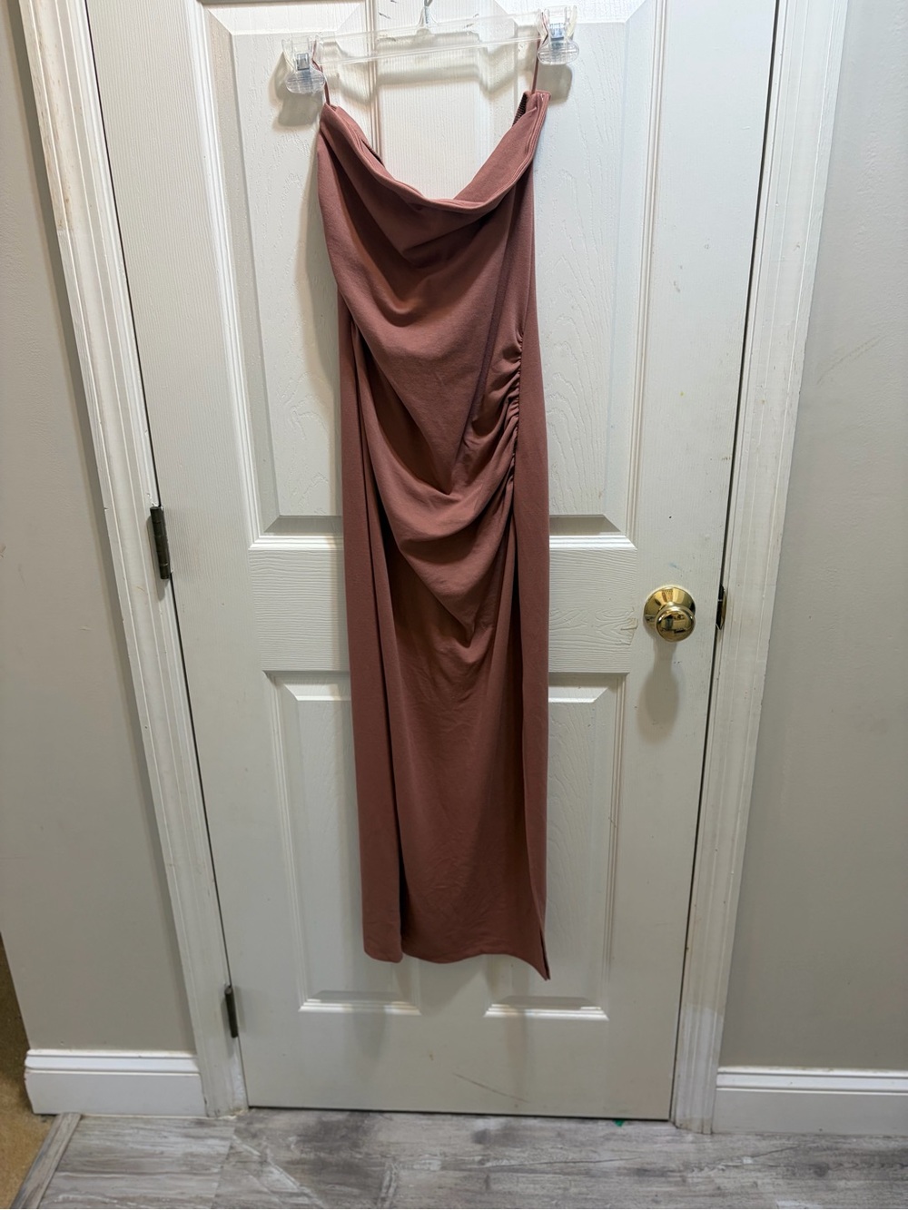a new day Dusty Rose Draped Maxi Skirt
